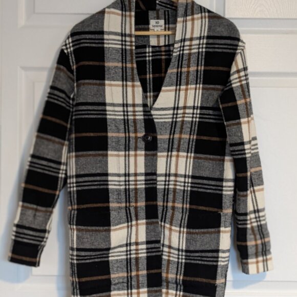 tentree Women's Flannel Cocoon Cardigan - Picture 3 of 5